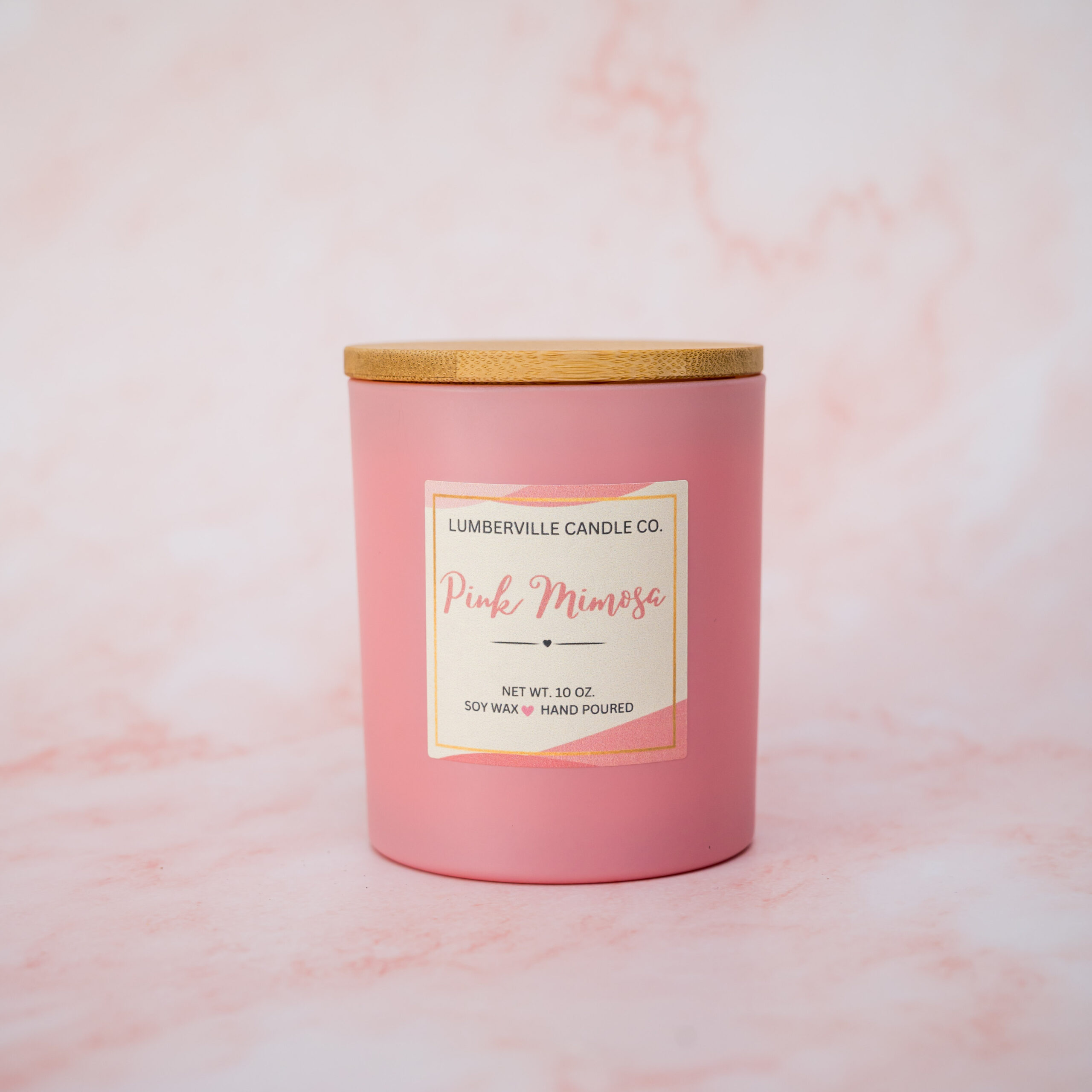 Pink Mimosa Soy Candle
