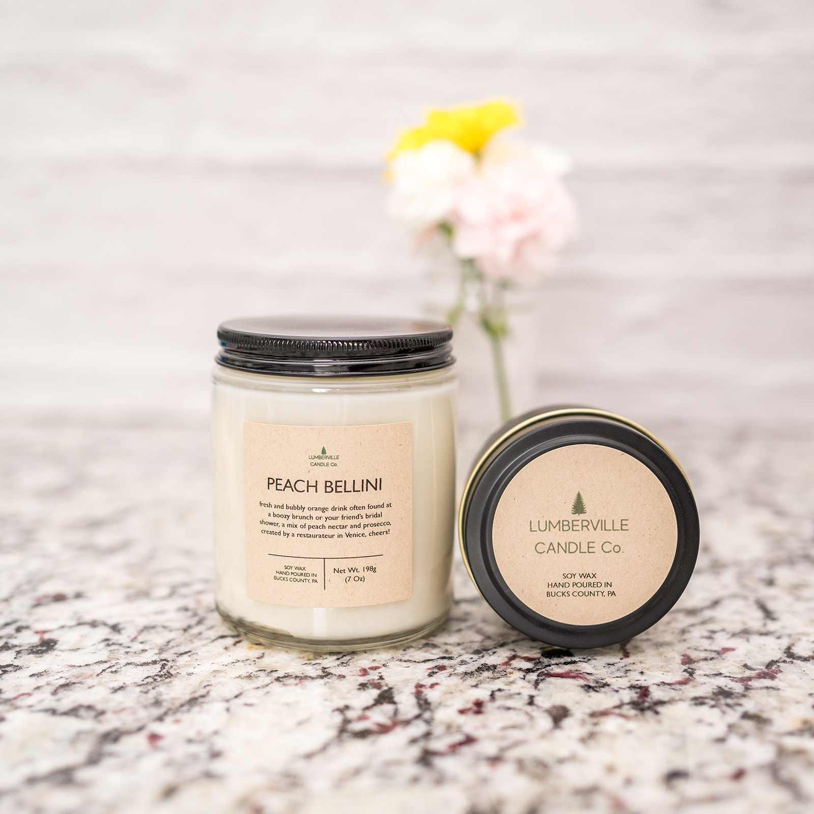 Peach Bellini Soy Candle