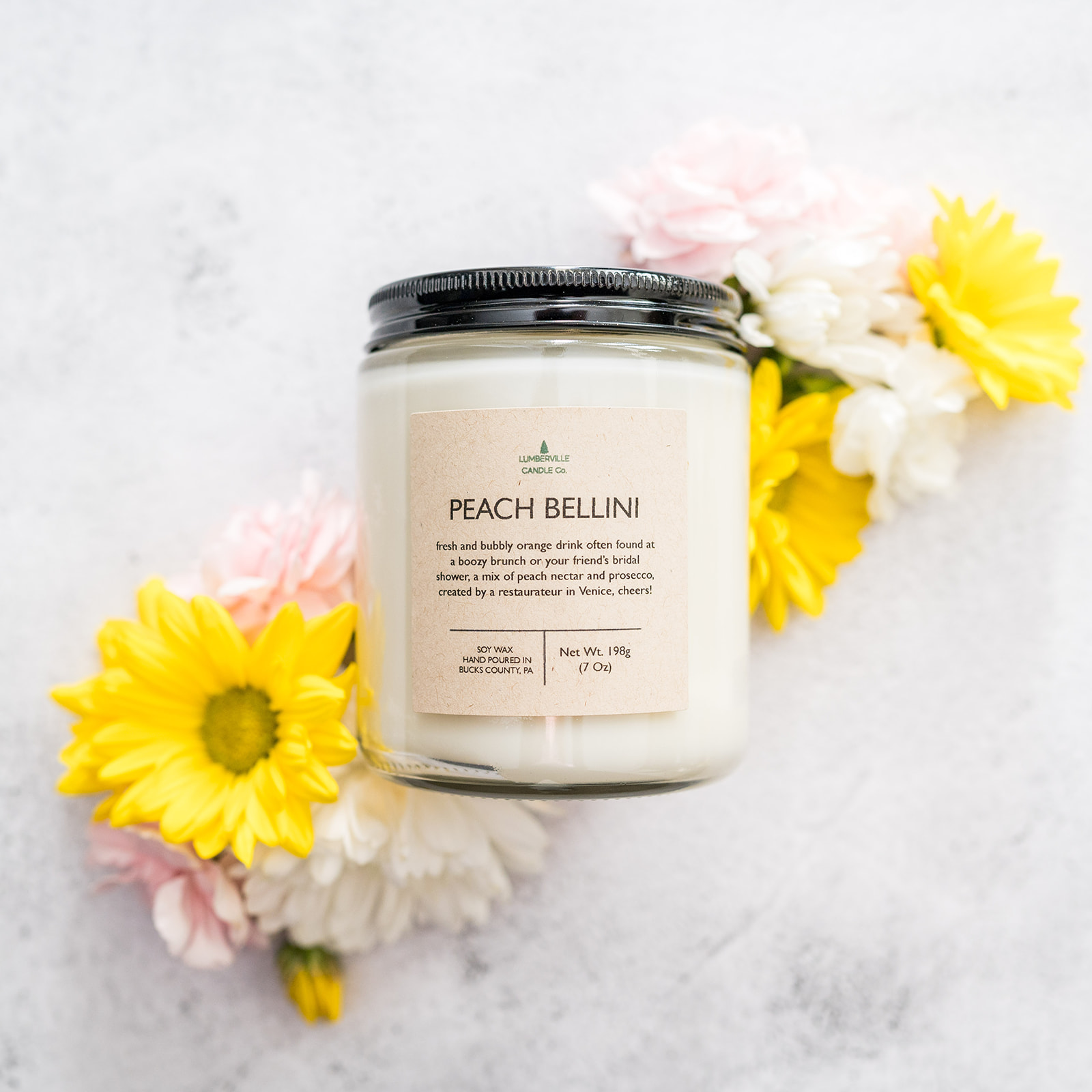 Peach Bellini Soy Candle