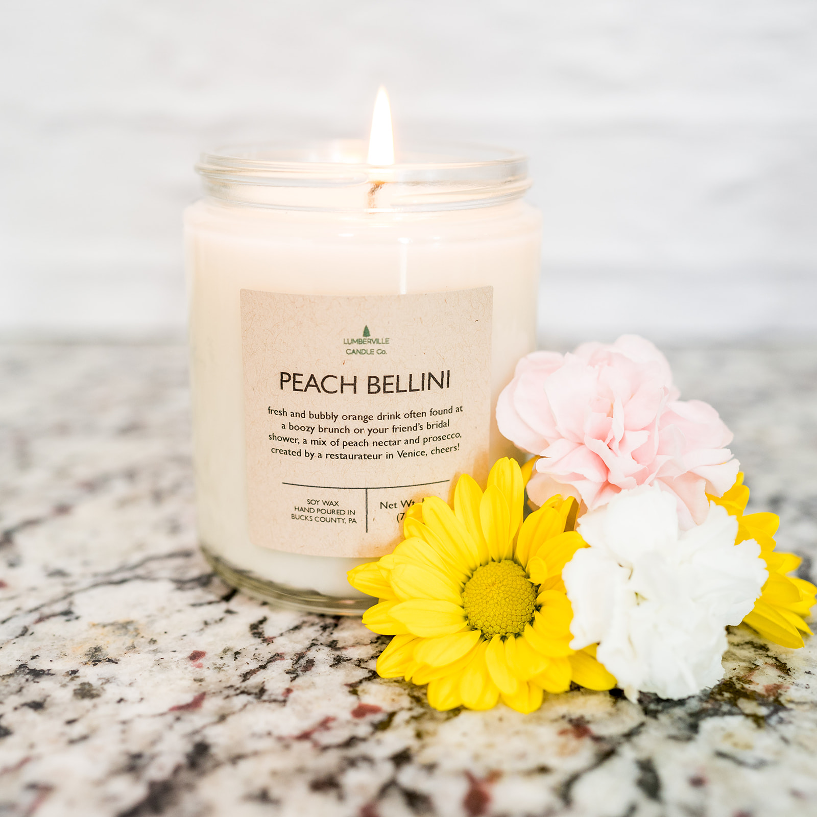 Peach Bellini Soy Candle