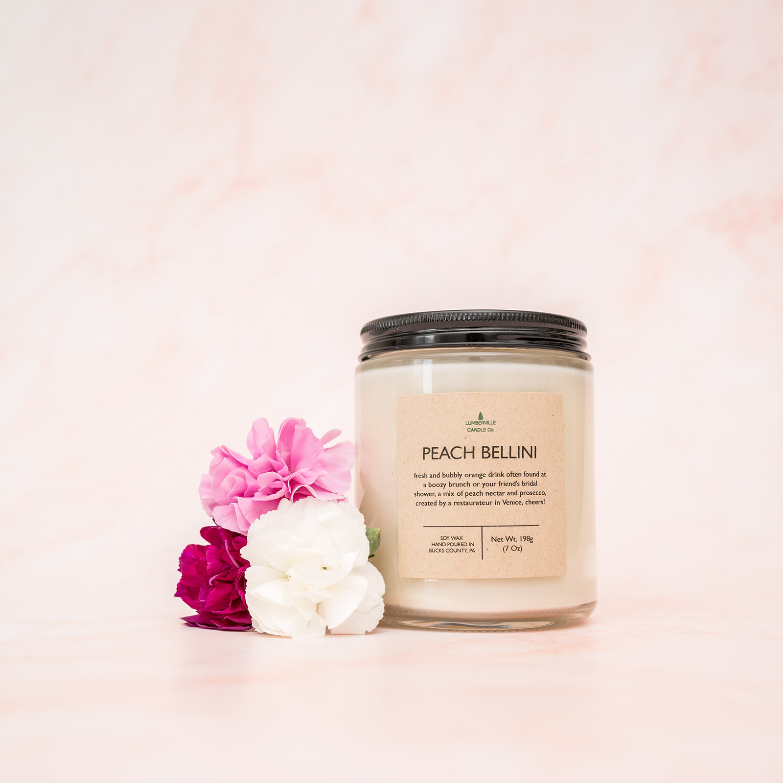 Peach Bellini Soy Candle