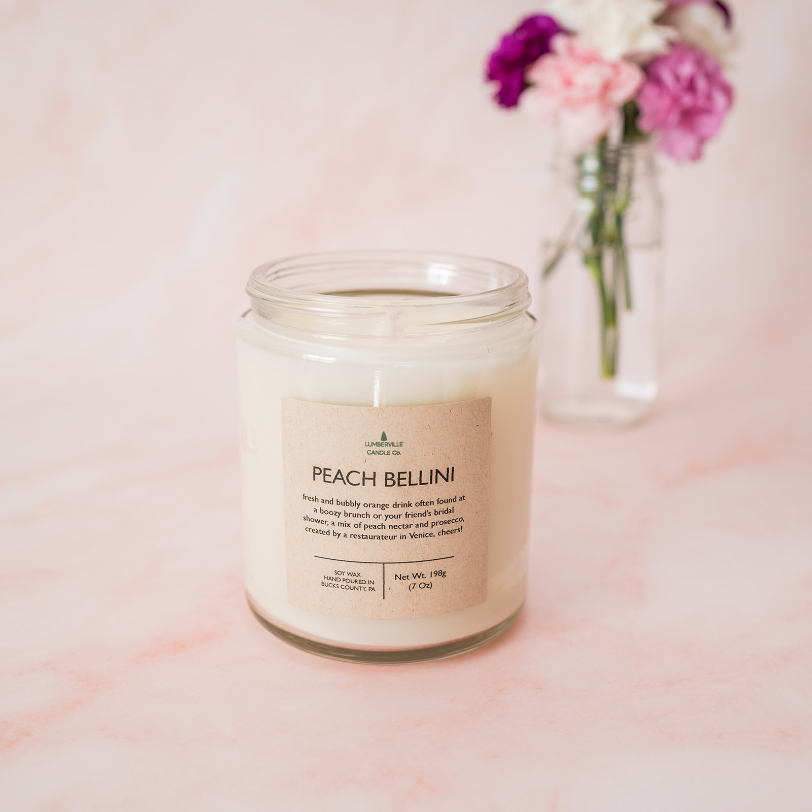 Peach Bellini Soy Candle