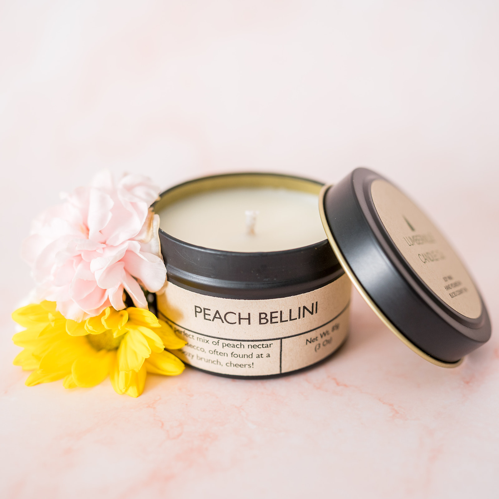 Peach Bellini Soy Candle