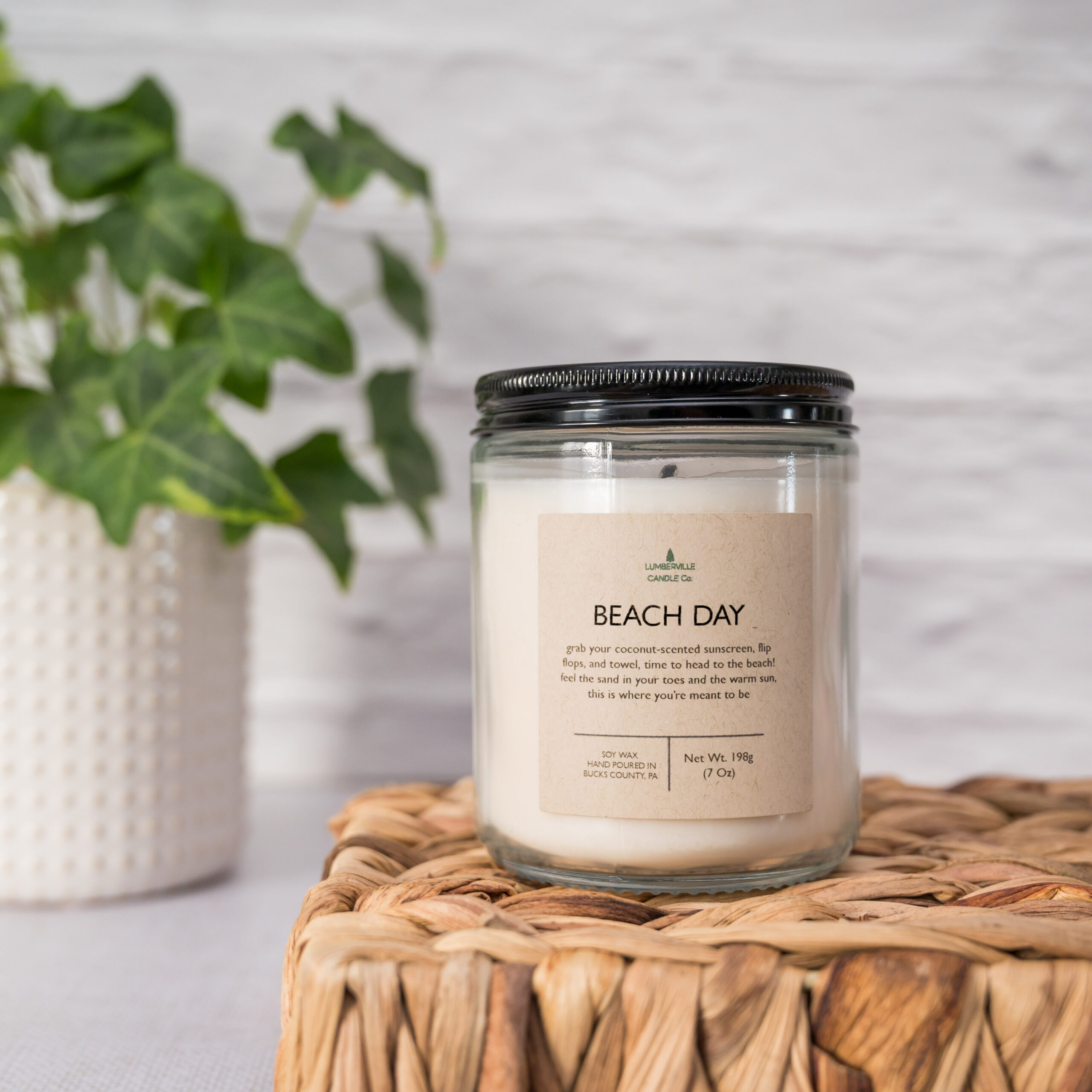 Beach Day Soy Candle-Soy Candle Gift | Scented Candle | Hand Poured Candle | Natural Candle | Candle Gift | Summer Candle | Beach Candle | Coconut Scented Candle